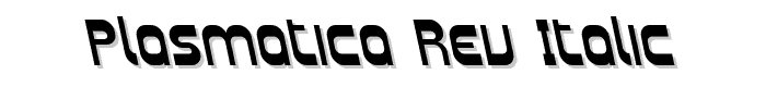 Plasmatica Rev Italic font